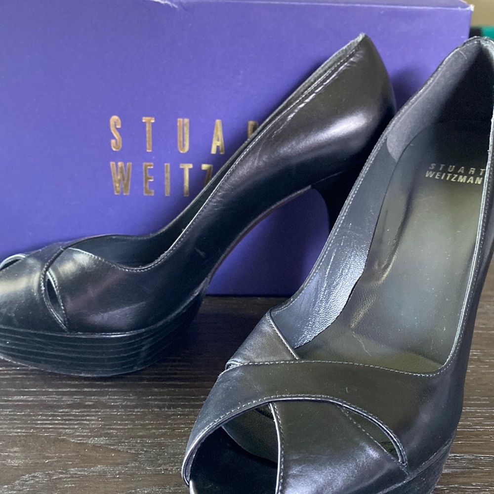 Stuart Weitzman Black Next Pump Size 7.5 Shoes